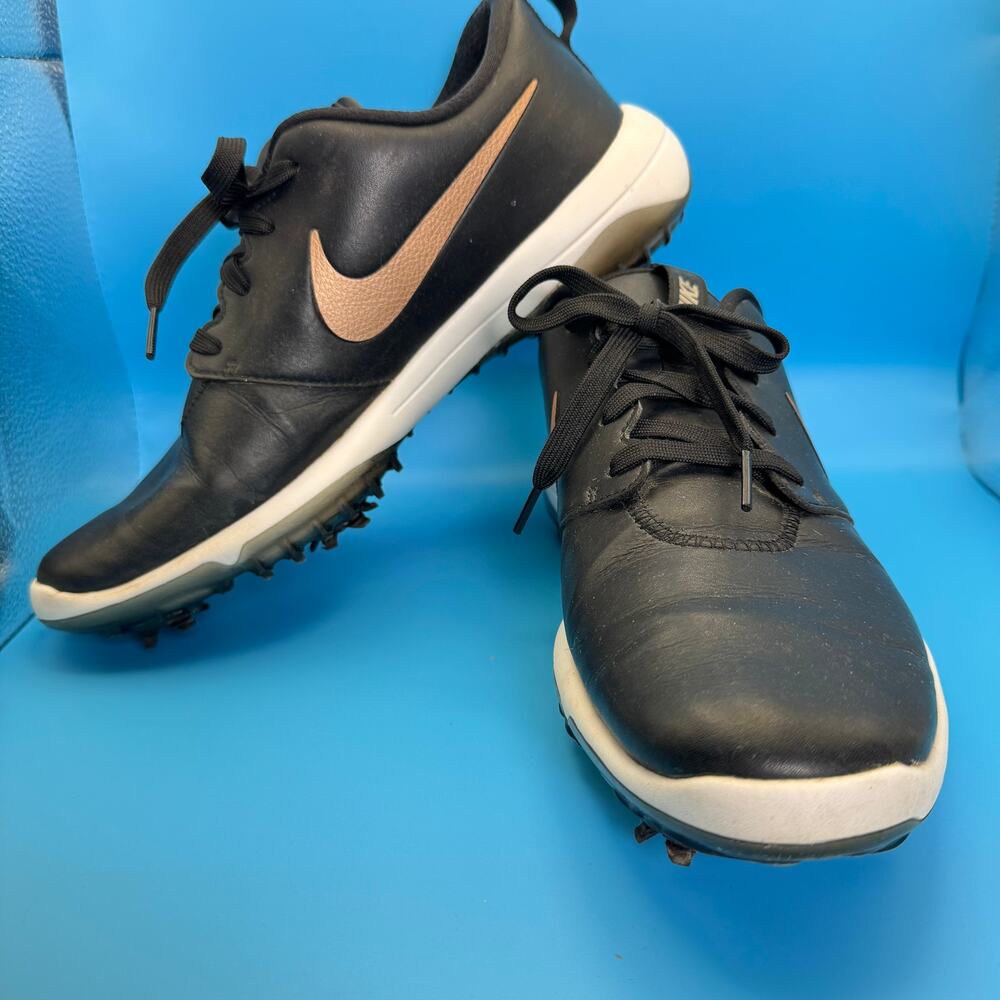 Nike Golf Shoes Soft Spike Lace Up Black White Women’s Size 9.5 AR5582-001 - Picture 7 of 11